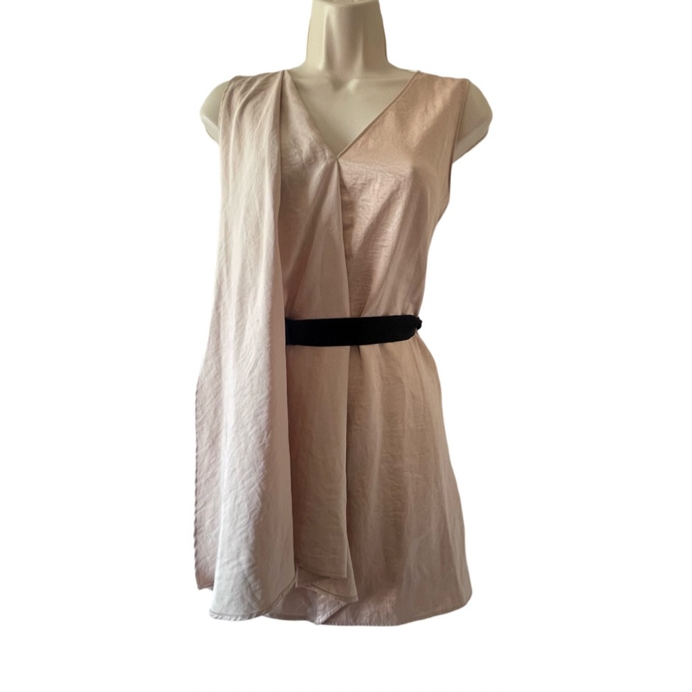 Simply Vera cream satin drape blouse
